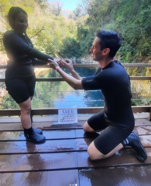 Pedido de casamento na Lagoa Misteriosa
